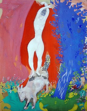 Marc Chagall Painting - Circus Woman contemporary Marc Chagall